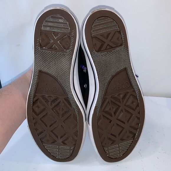 Converse Chuck Taylor All Star | High Top Sneaker Black Purple Teal Custom - Picture 9 of 11